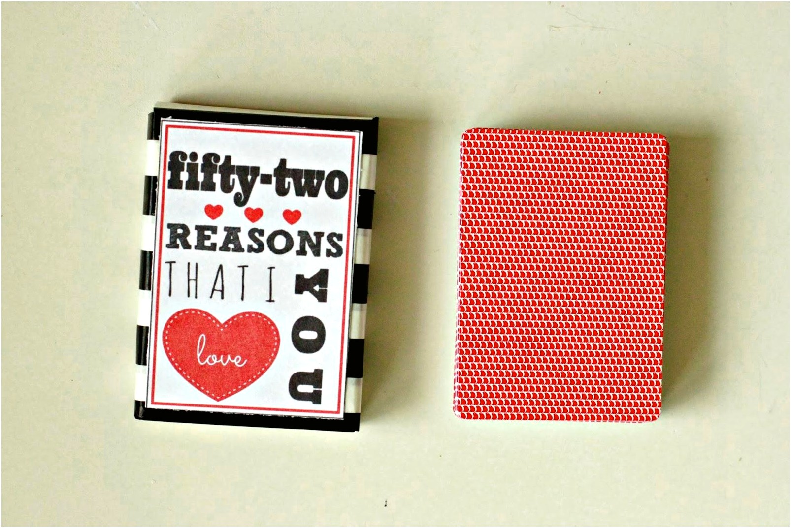 52 Reasons I Love You Cards Template