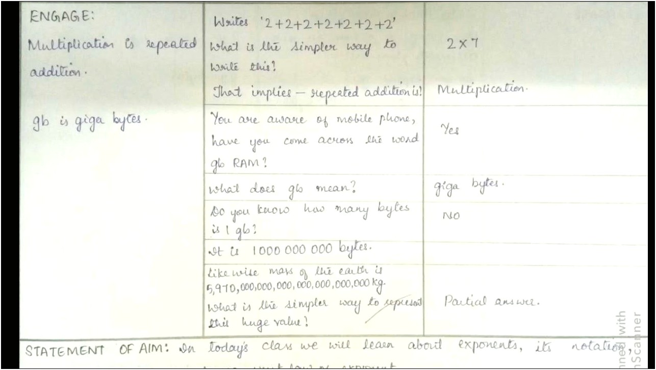 5e Lesson Plan Template For Math