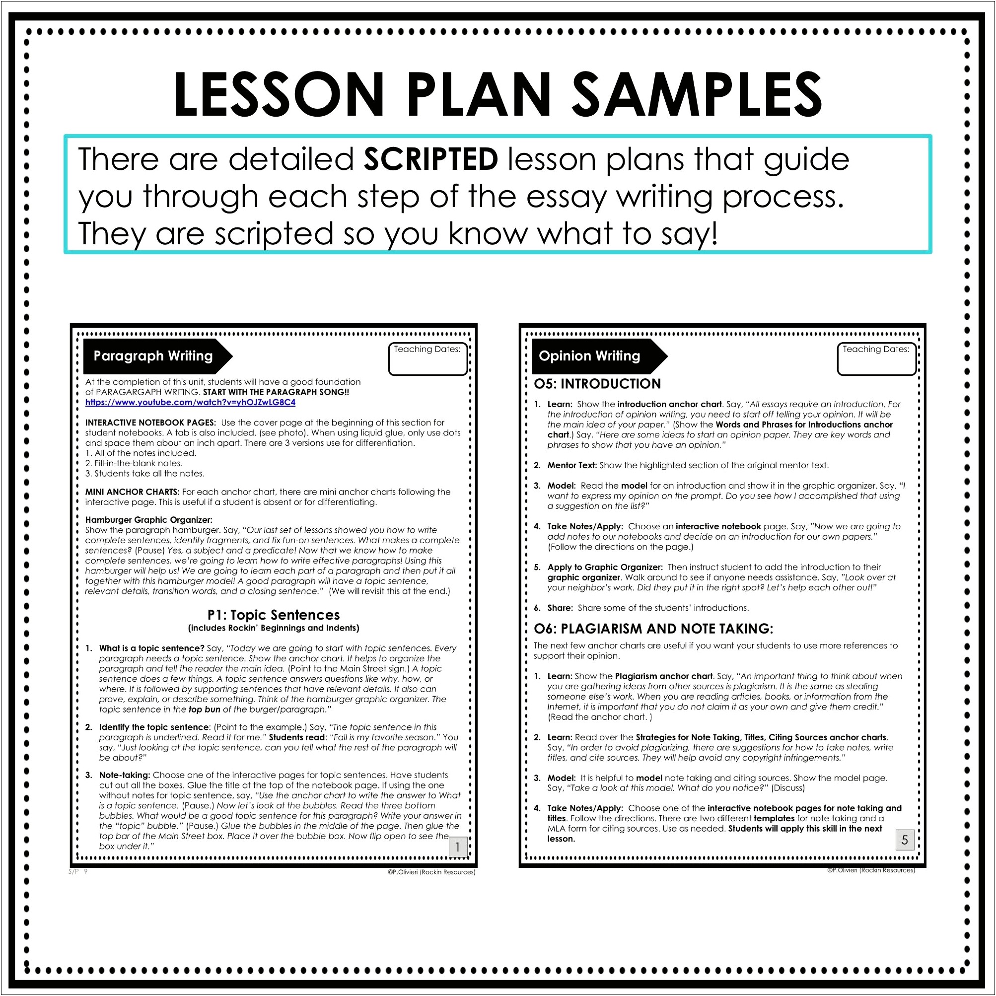 5th Grade Ela Lesson Plan Template