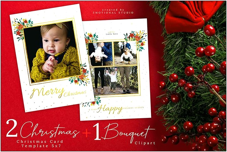 5x7 Christmas Card Templates For Photoshop