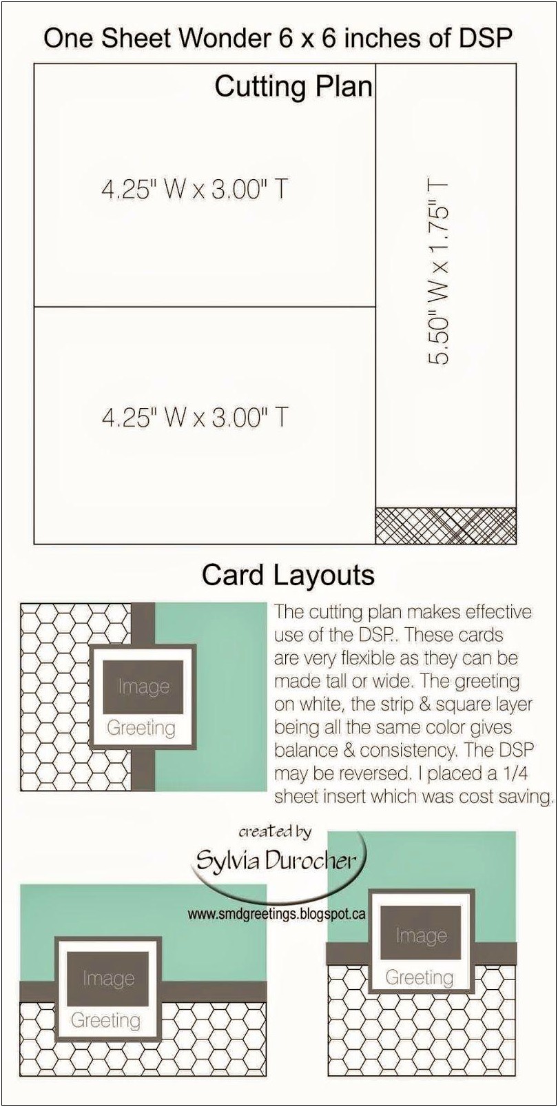 6x6 One Sheet Wonder Card Templates