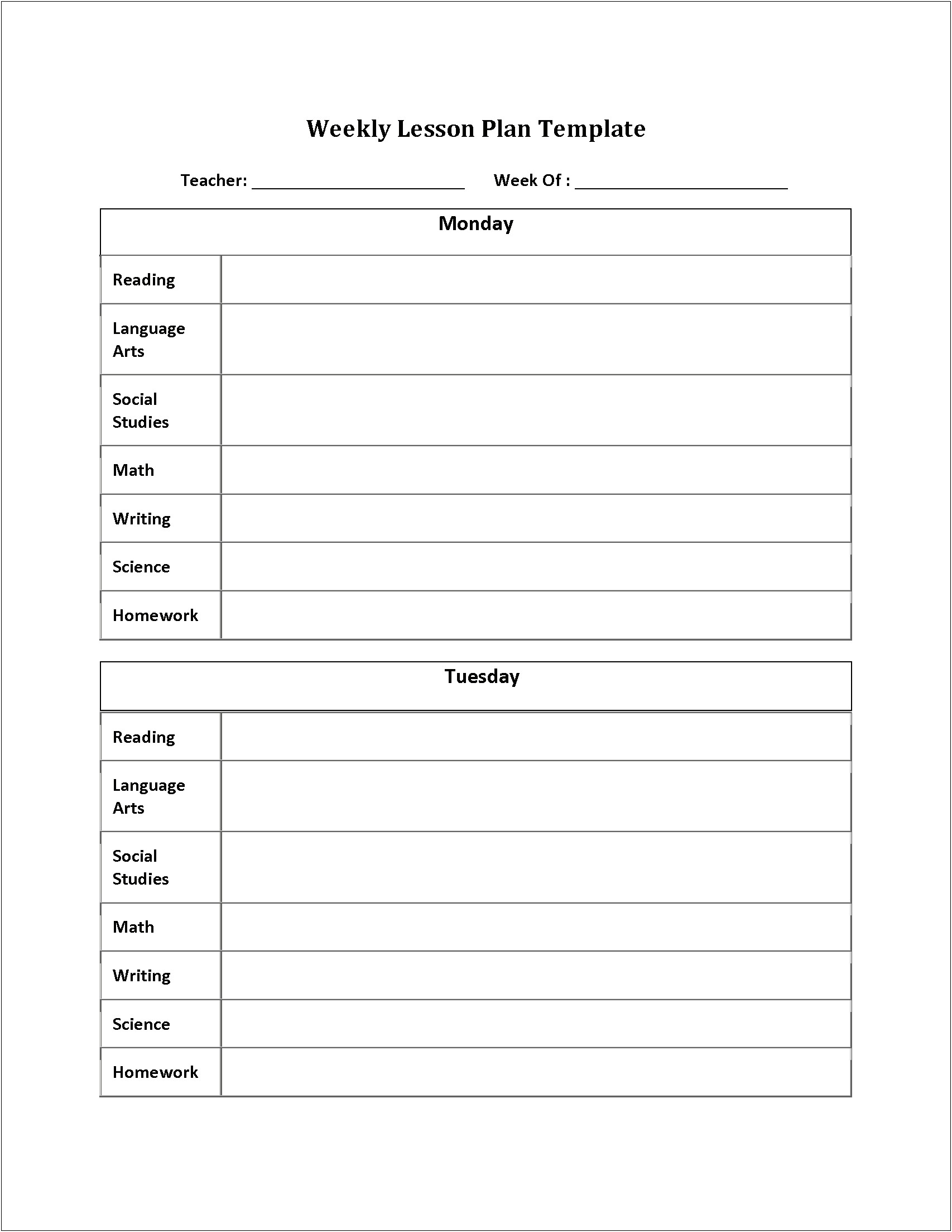 7th Grade Science Lesson Plan Template