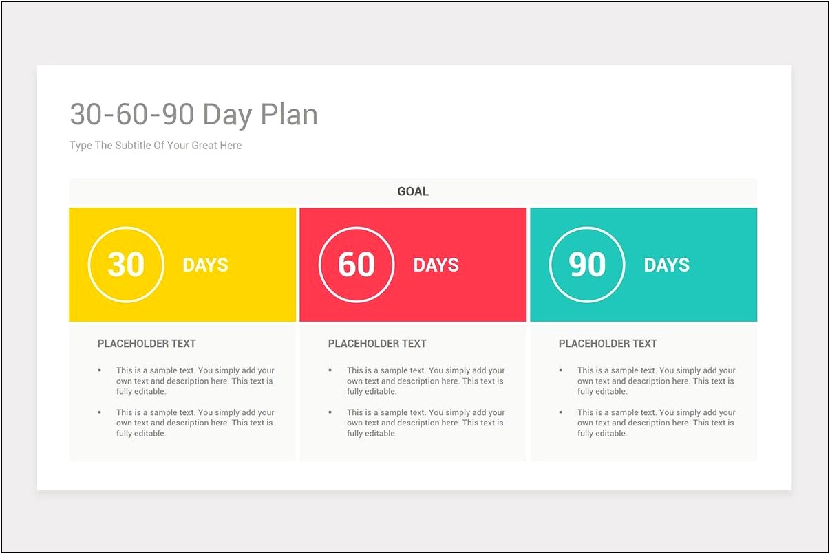 90 Day Action Plan Powerpoint Template