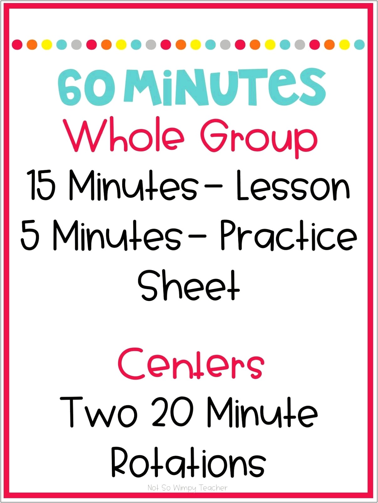 90 Minute Math Block Lesson Plan Template