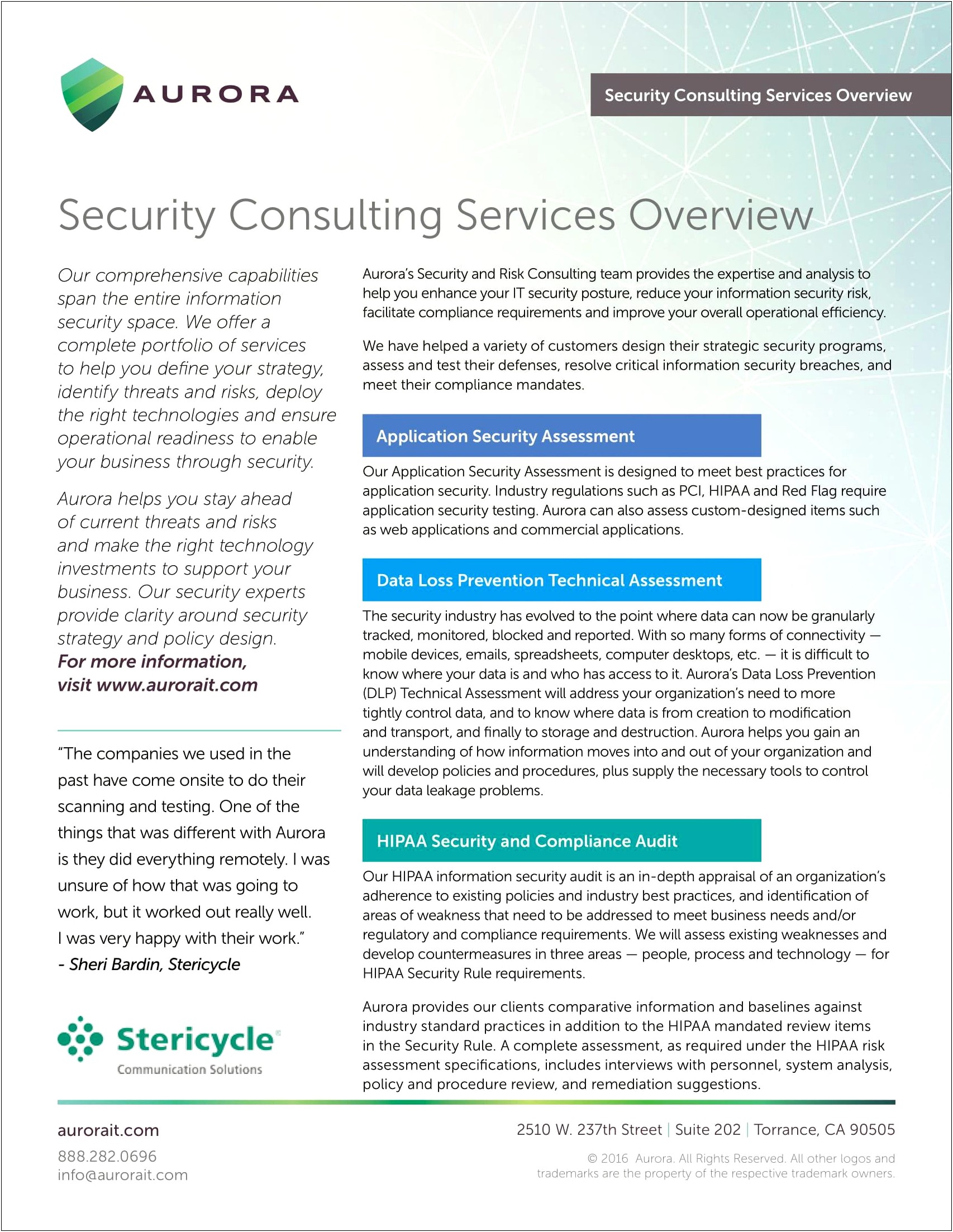 A Sample Cyber Security Business Plan Template