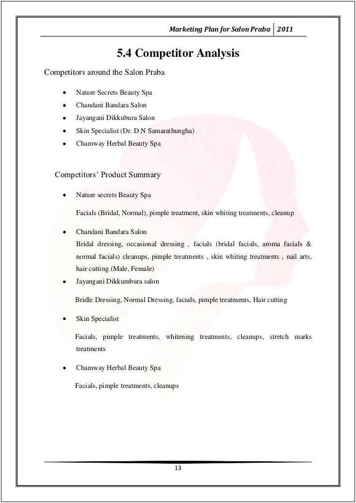 A Sample Rice Retail Store Business Plan Template