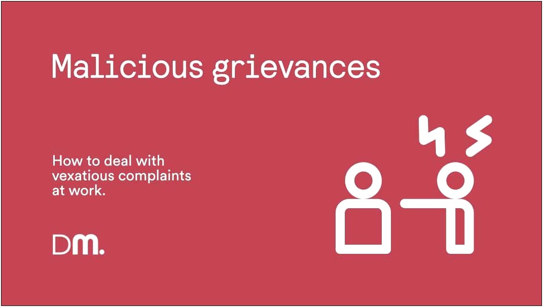 Acas Grievance Letter Template For Employer