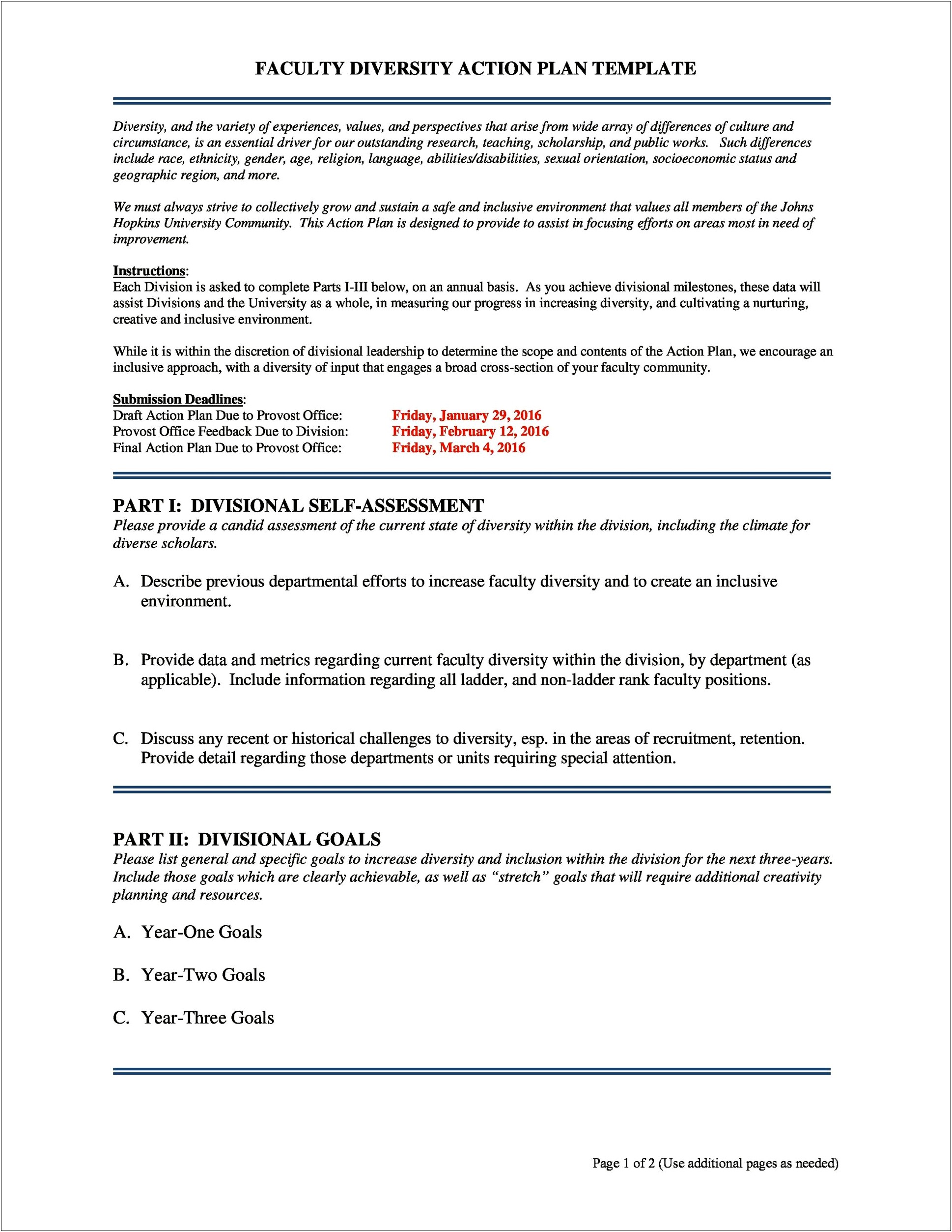 Action Plan For Direct Mail Effort Template