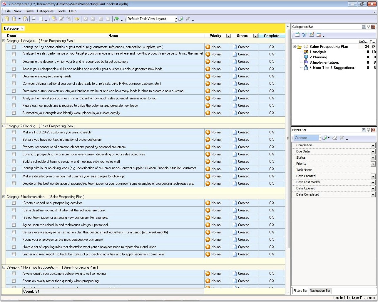 Action Plan For Sales Target Template