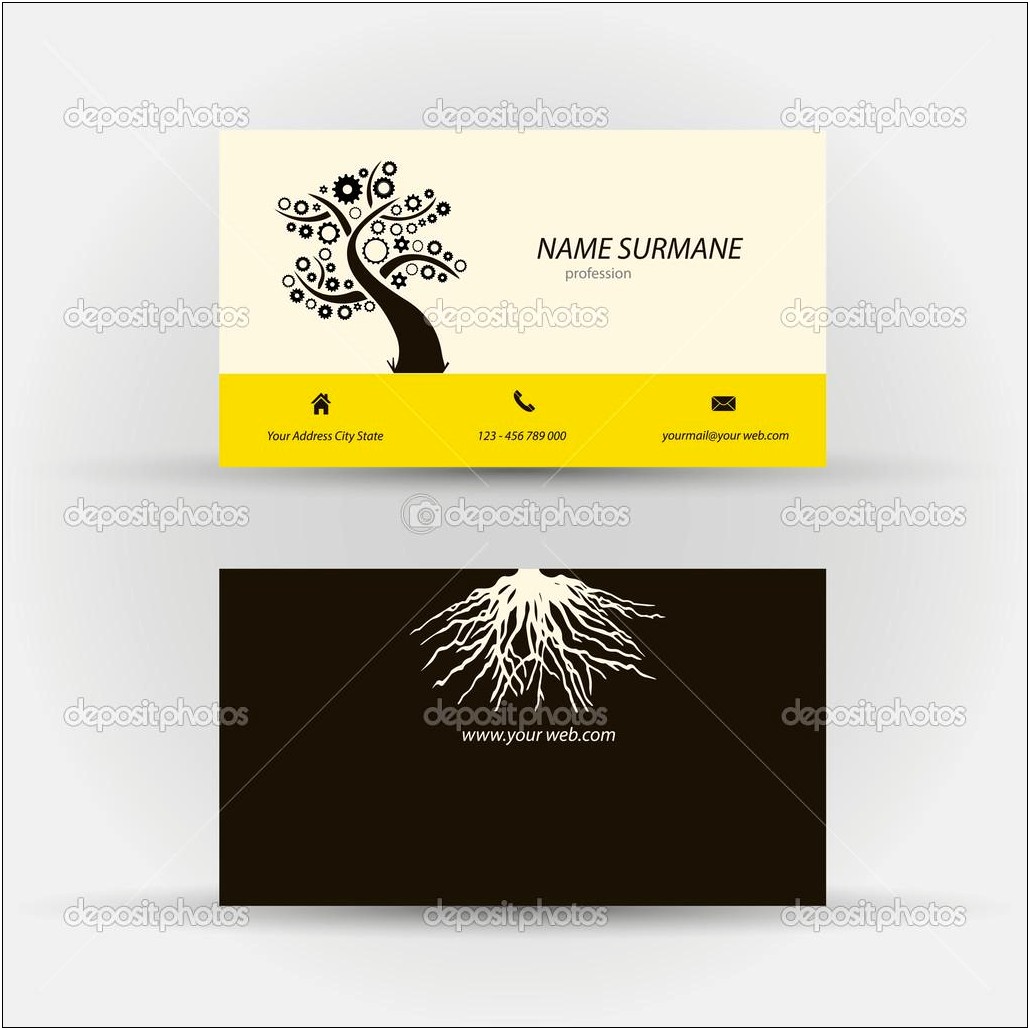 Adobe Illustrator Business Card Template Front And Back