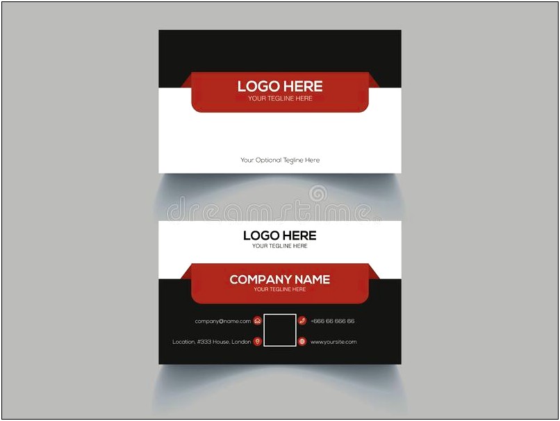 Adobe Illustrator Stock Business Card Template