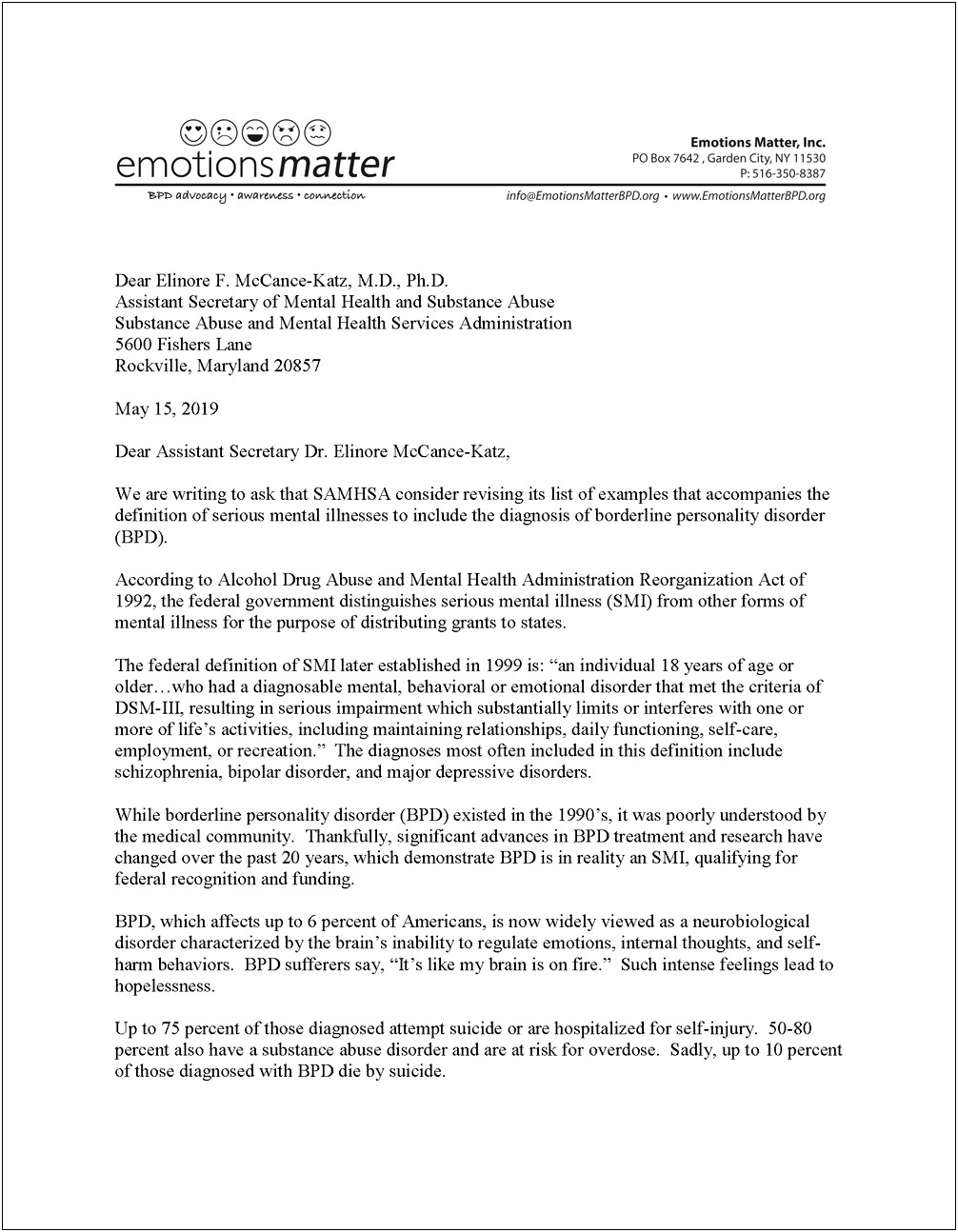 Advocacy Letter Template For Assisted Outpatient Commitment