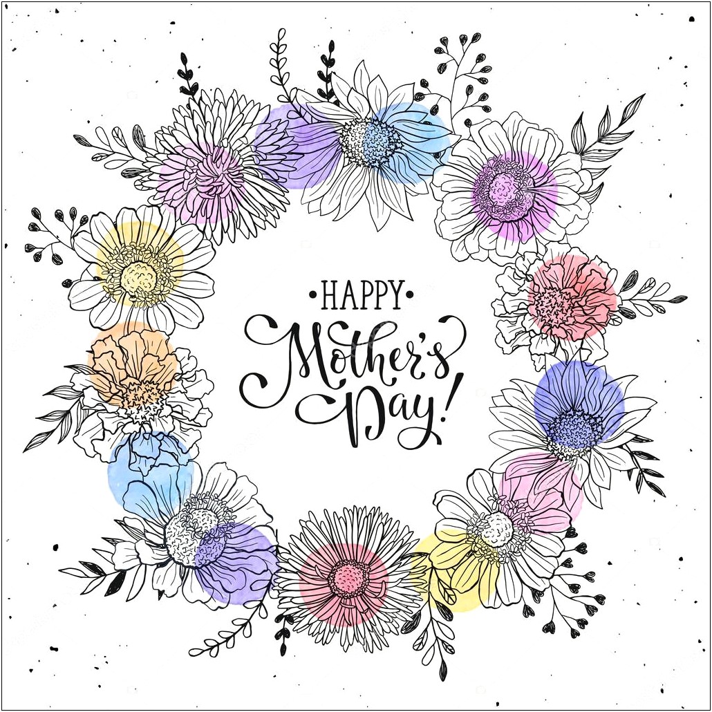 African American Mother's Day Card Template