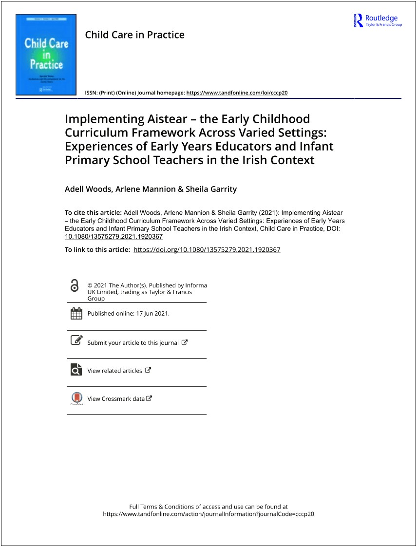 Aistear Curriculum Planning Templates And Examples