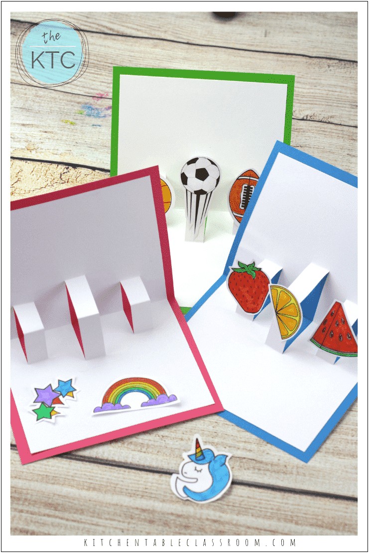 Amazing Paper Pop Up Card Template