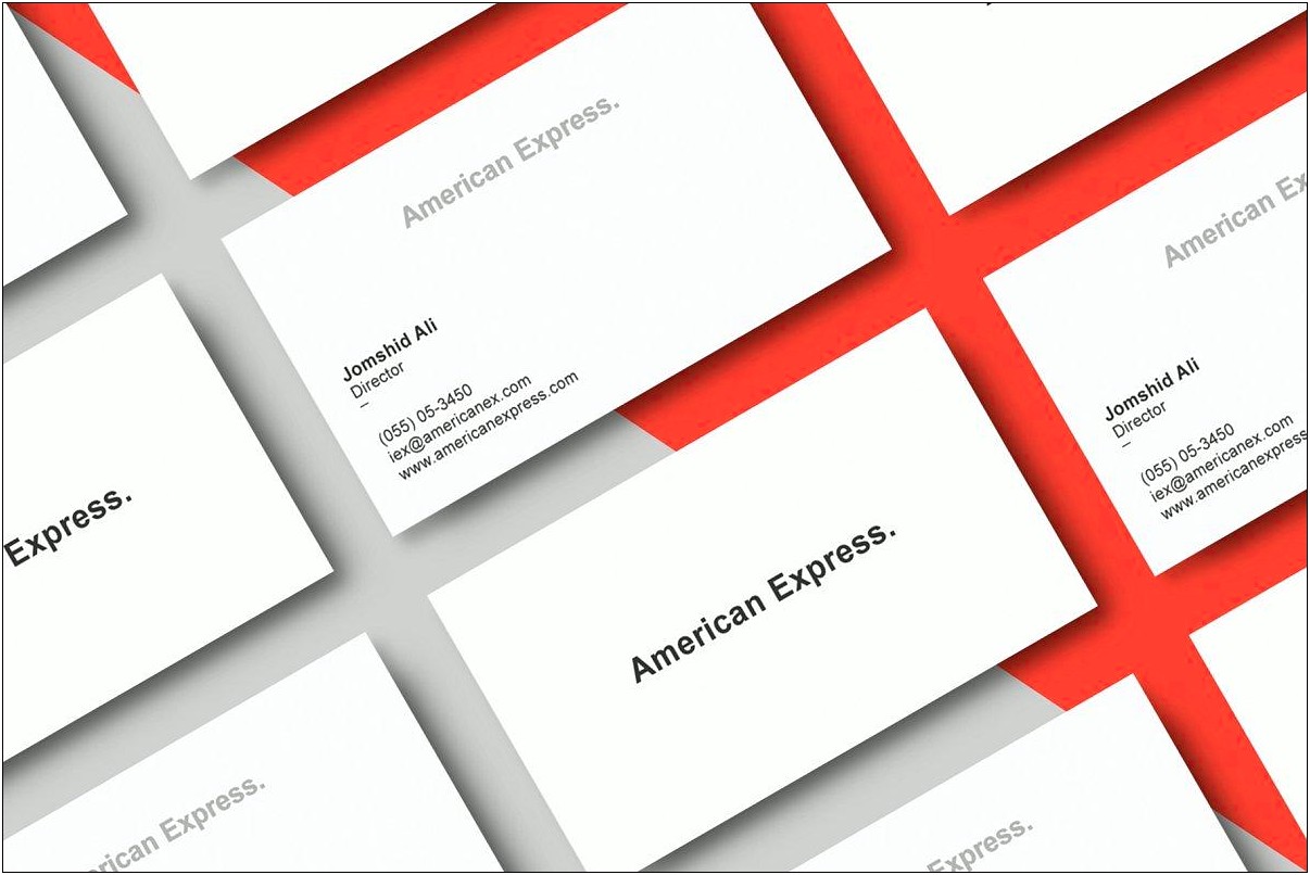 American Express Black Card Design Template