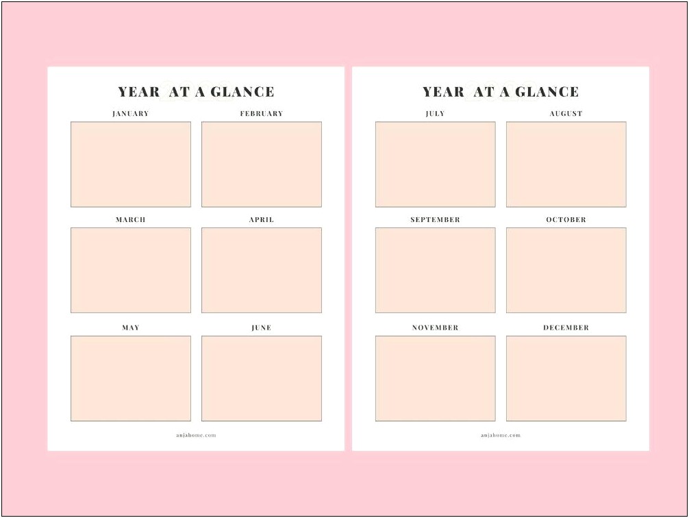 Annual Planning Calendar Template For School