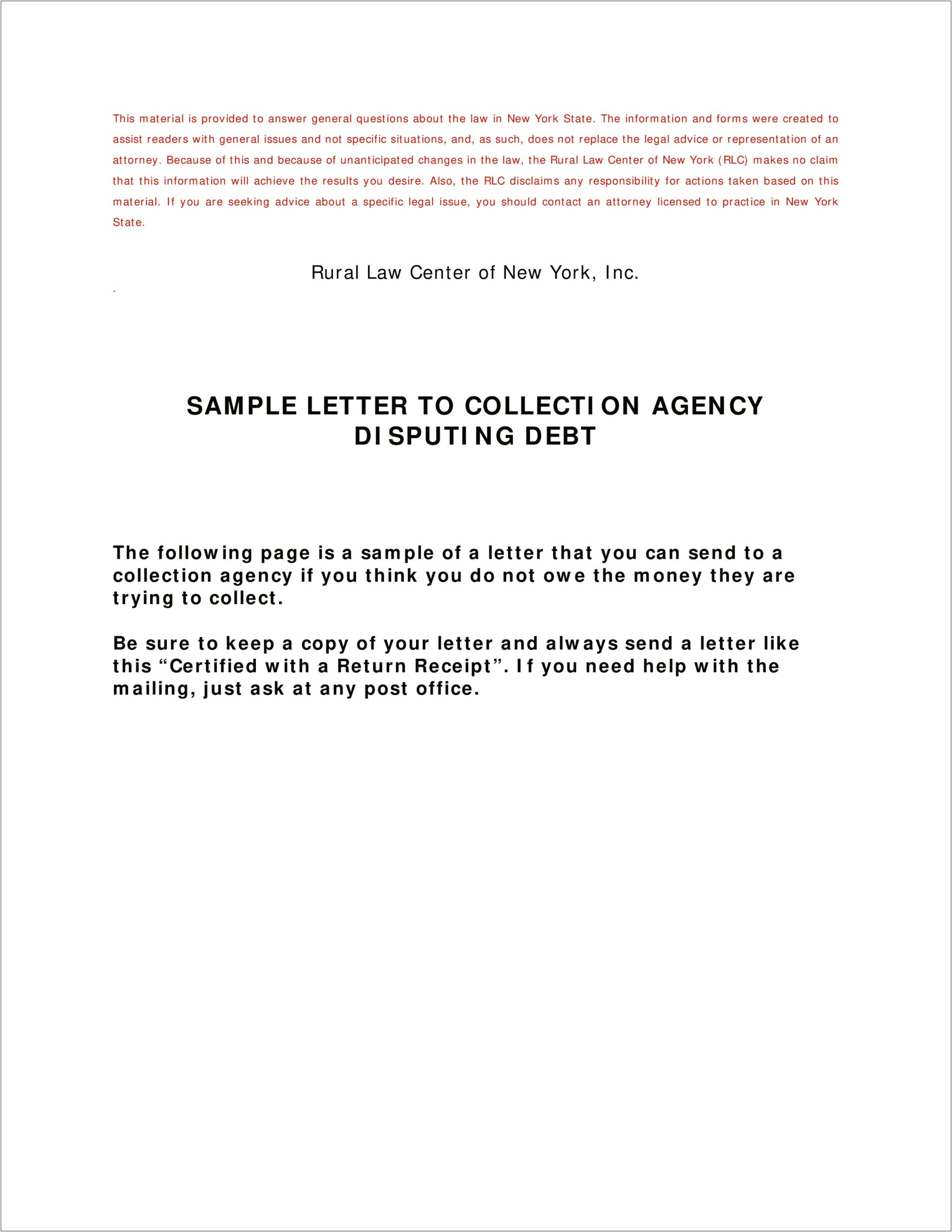 Answer Template For Debt Collection Letter