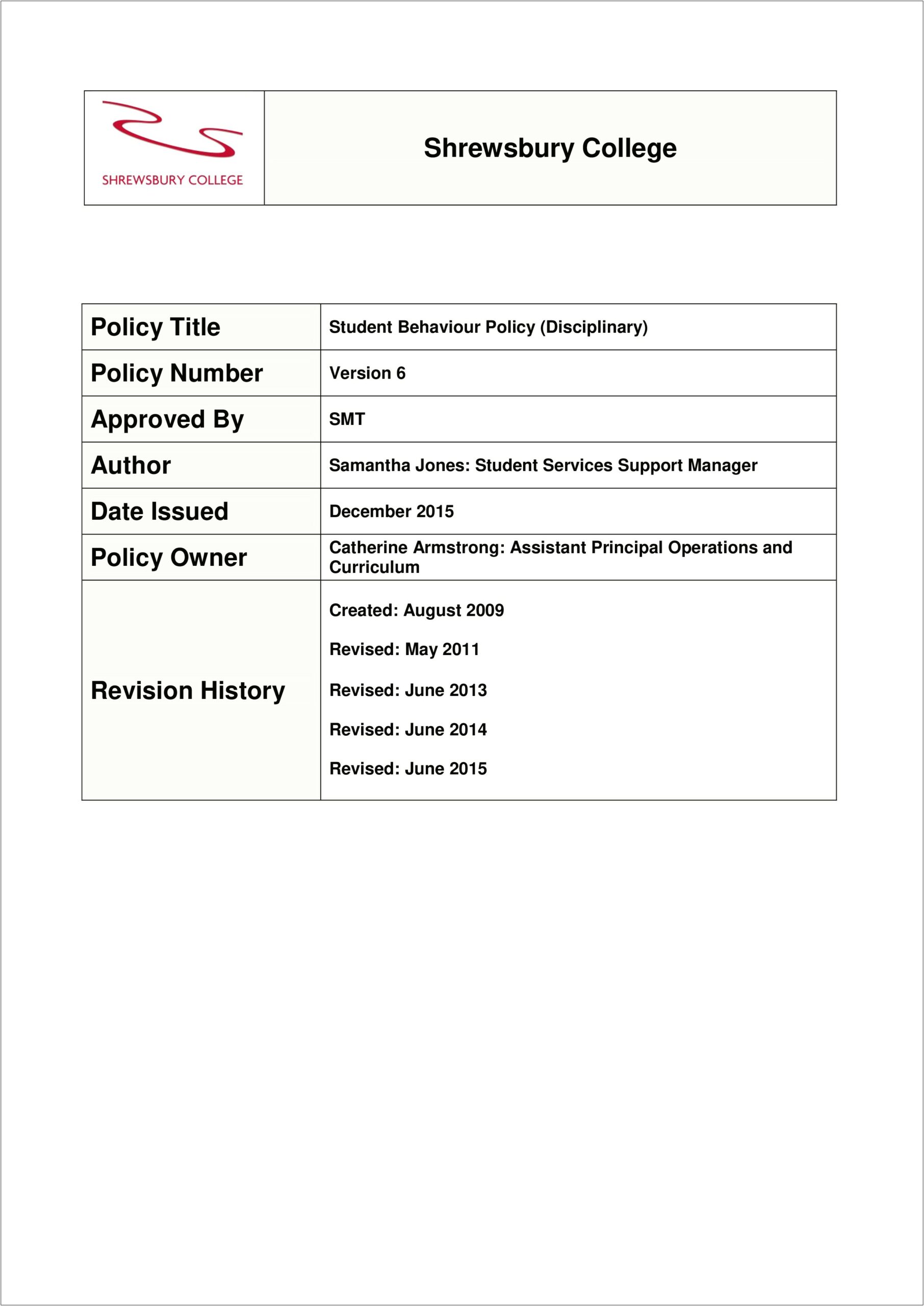 Anti Social Behaviour Warning Letter Template