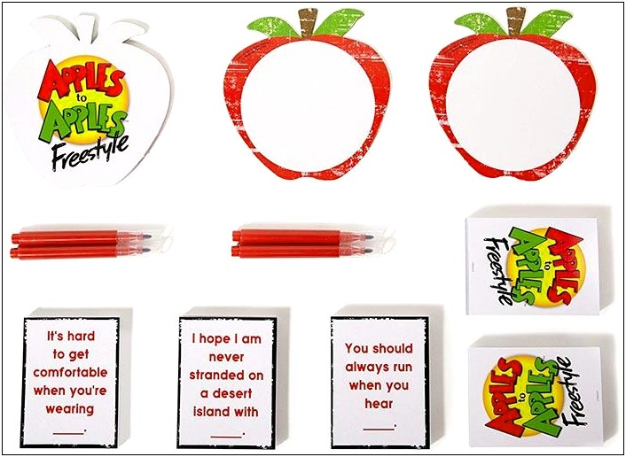 Apples To Apples Blank Card Template