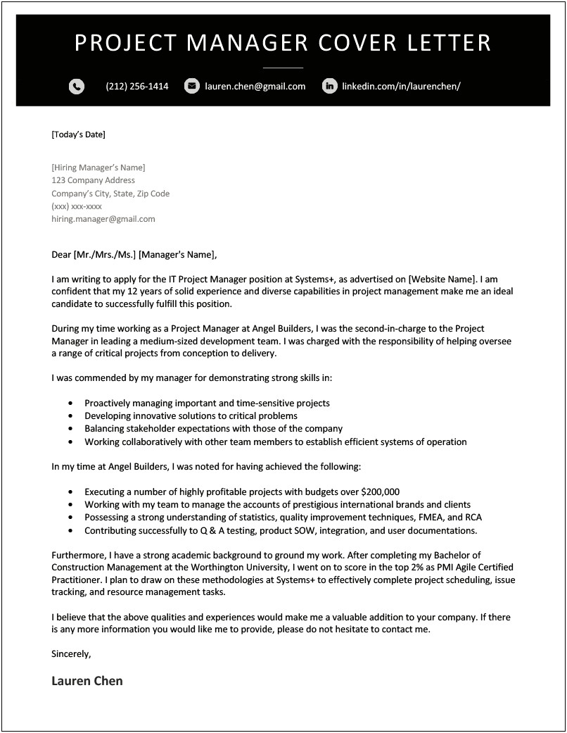 Army Mechinc 91c Cover Letter Template