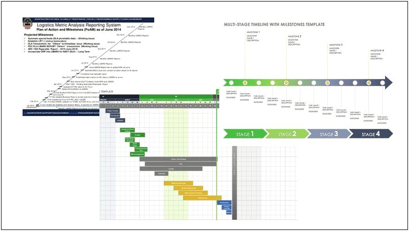 Army Plan Of Action And Milestones Template