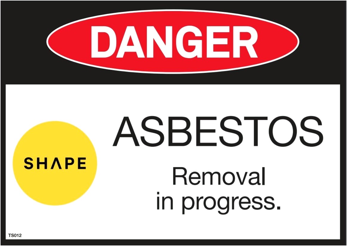 Asbestos Removal Control Plan Template Nsw