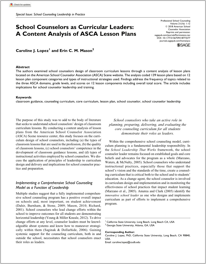 Asca School Counseling Lesson Plan Template