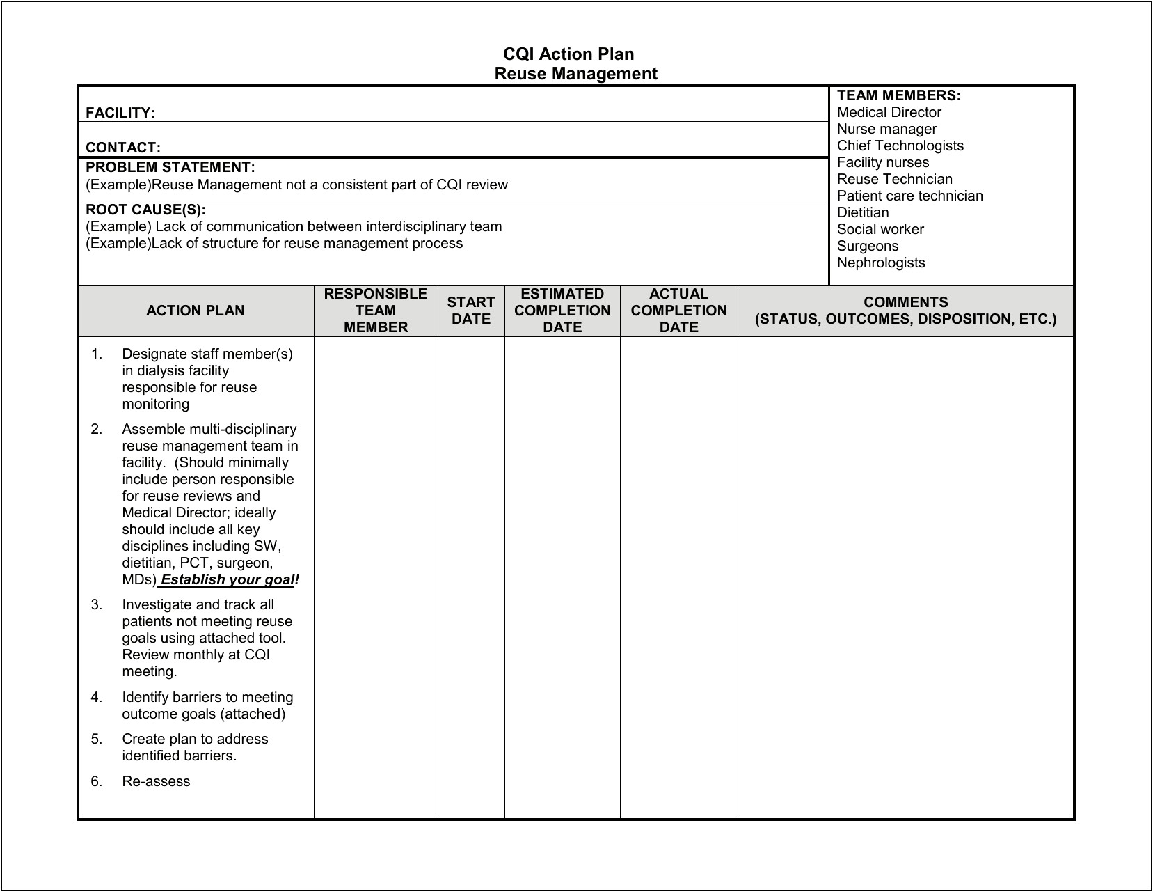 Attached Is The Action Plan Template