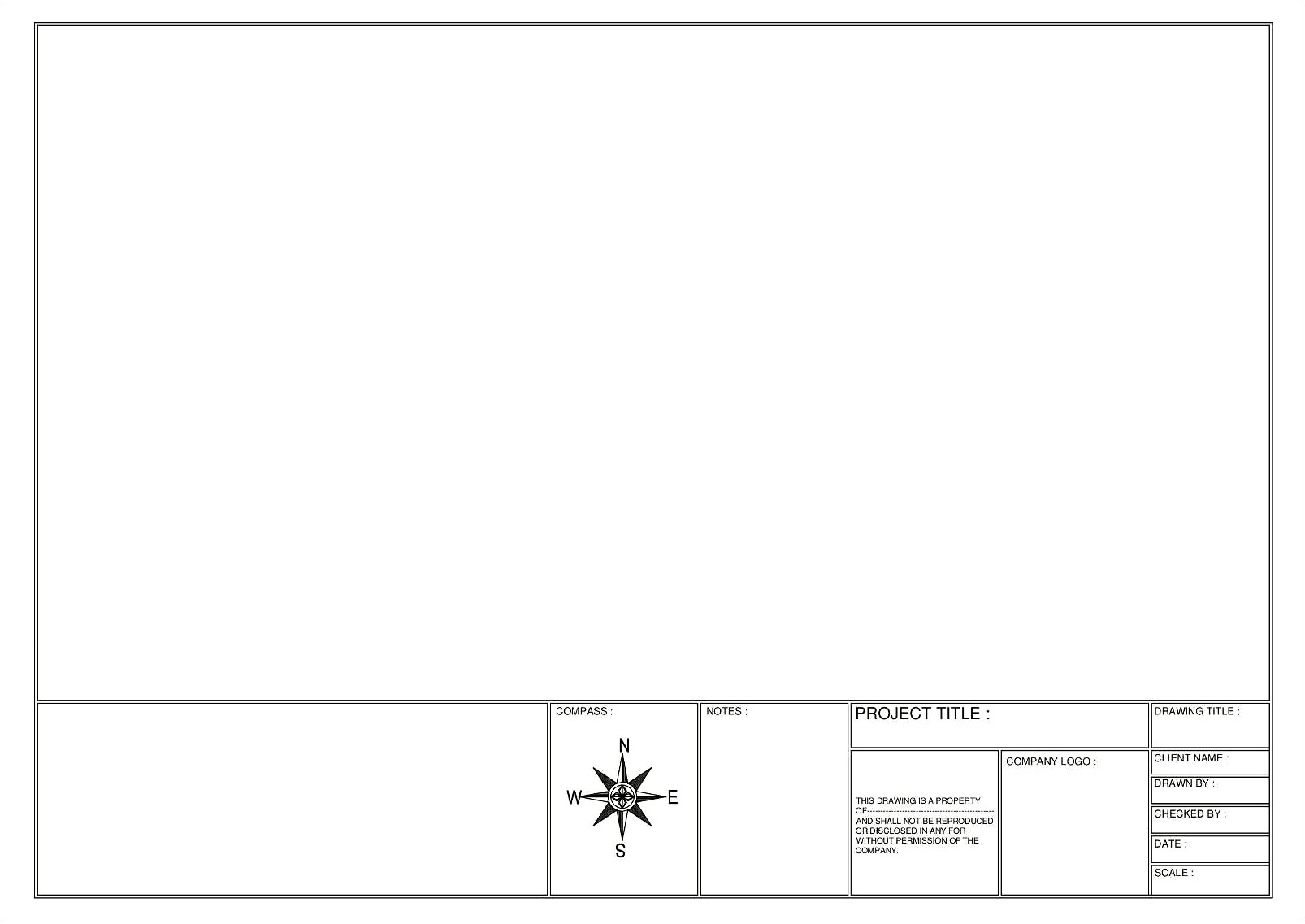 Autocad Plan Sheet Engineering Sheet Template Layout Dwg