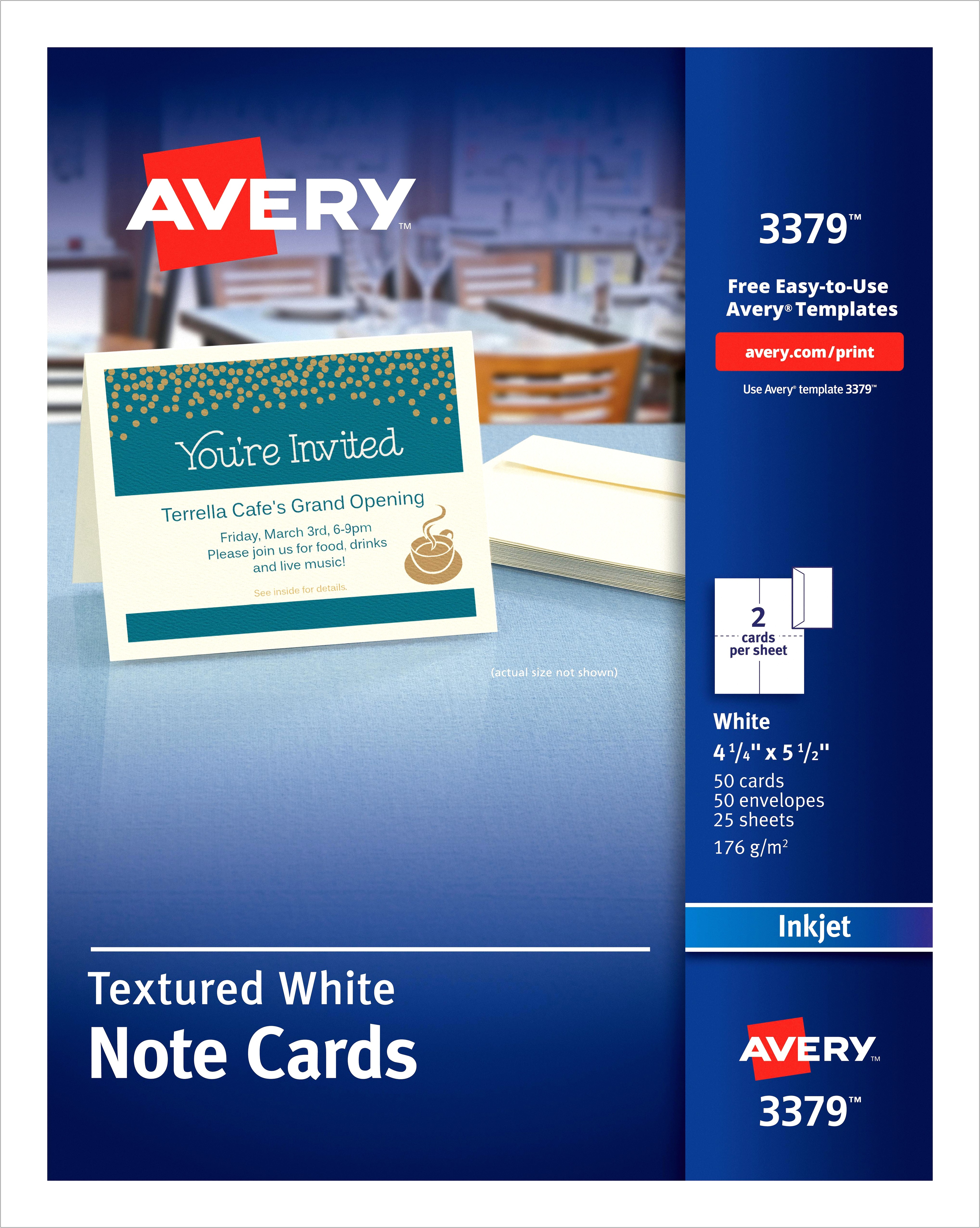 Avery 5 By 7 Card Template