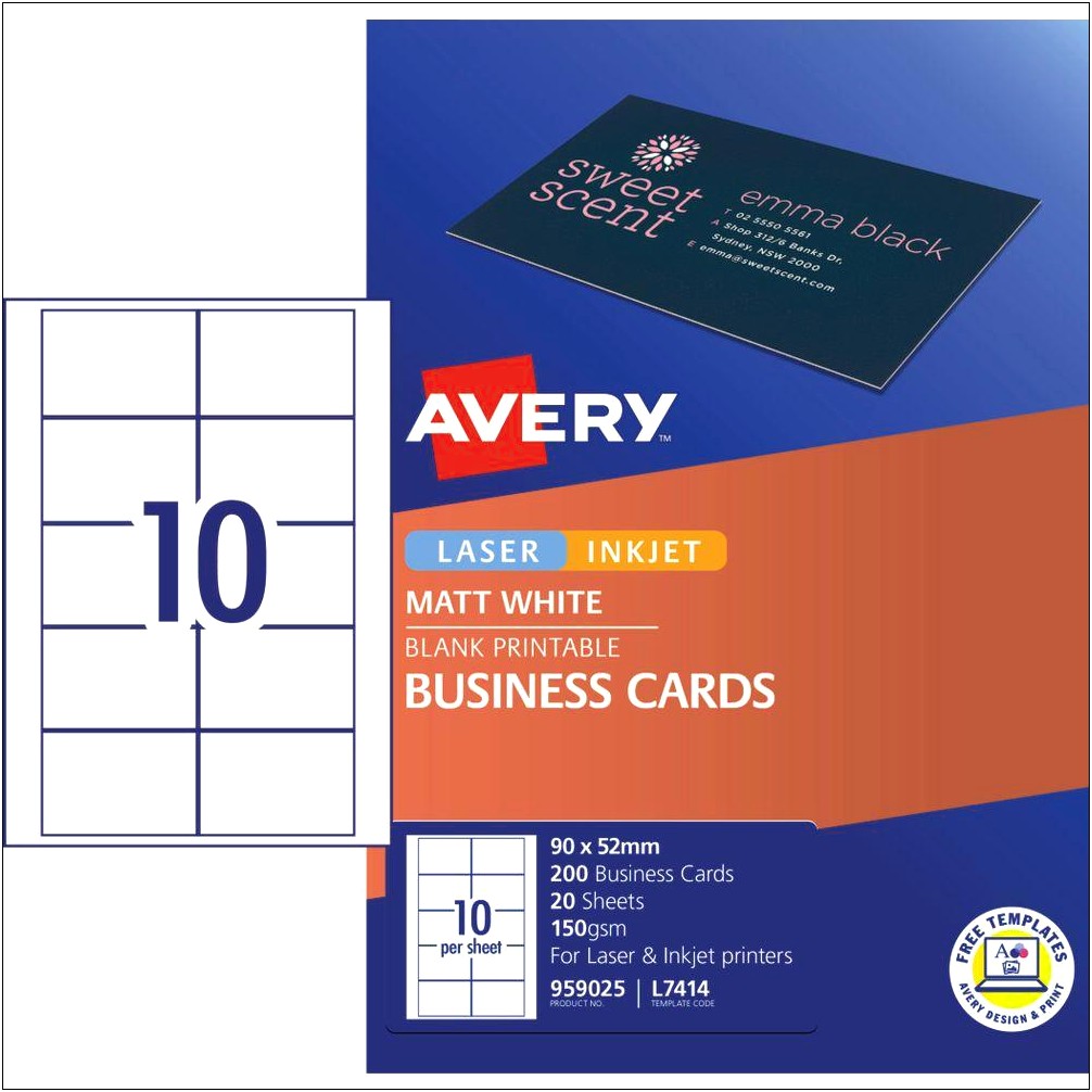 Avery Business Card Template Adobe Photoshop