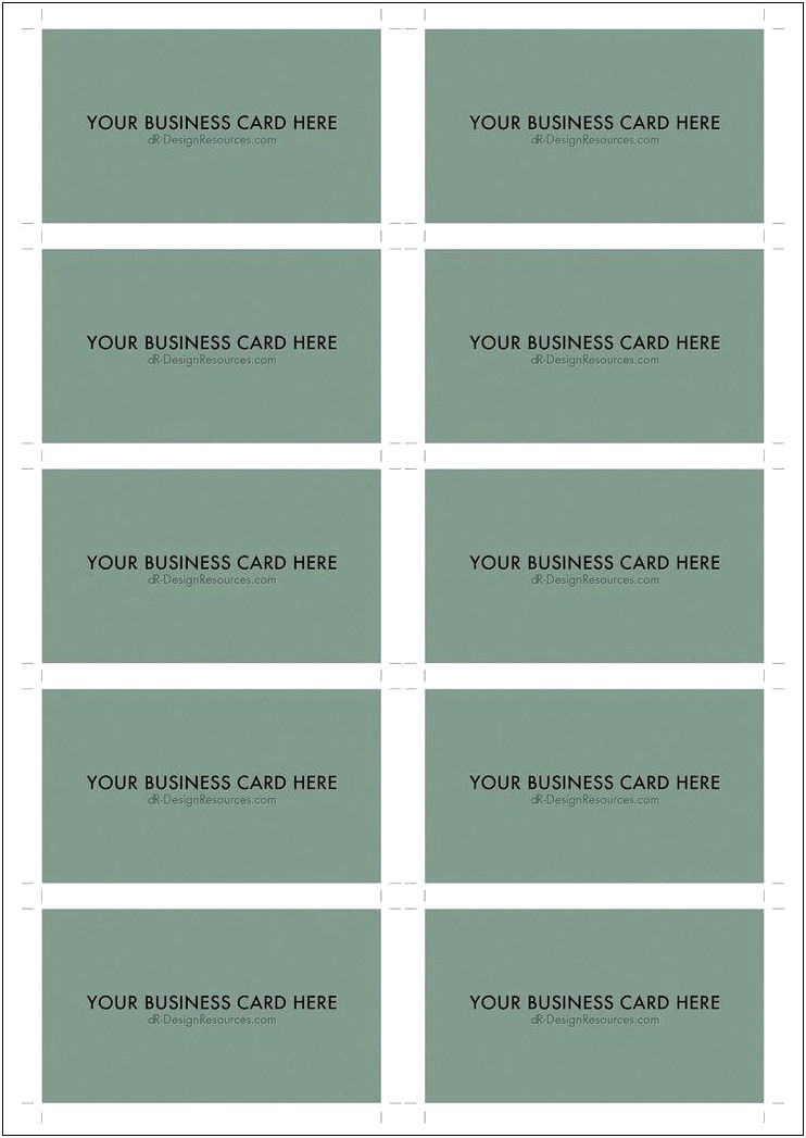 Avery Business Cards Template For Mac