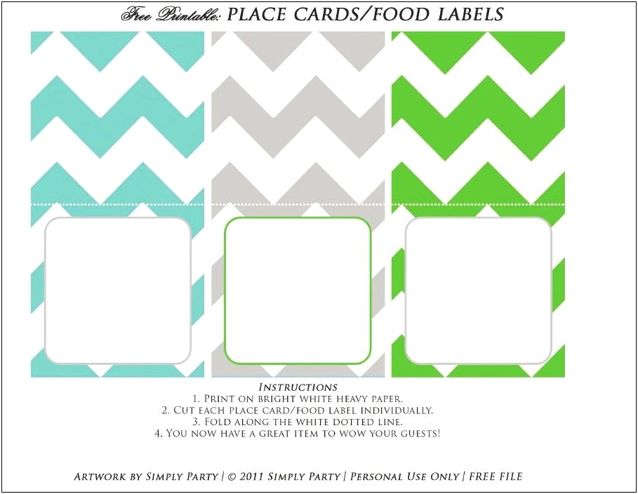 Avery Double Sided Tent Card Template 5305