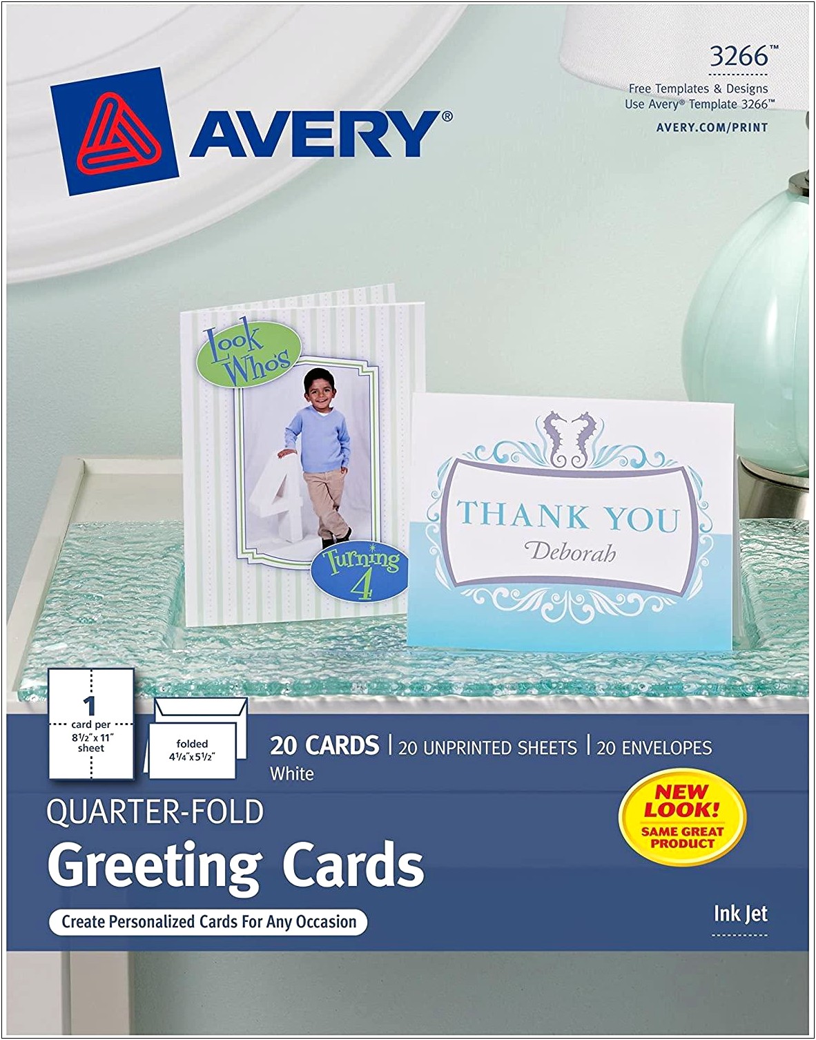 Avery Half Fold Greeting Cards Envelopes Template