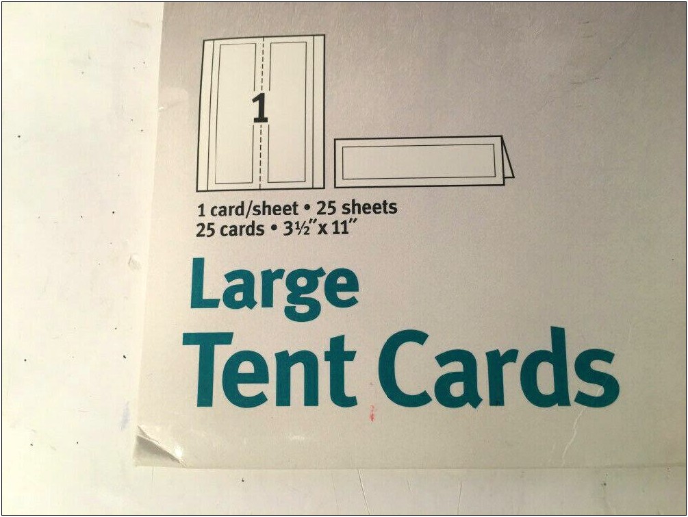 Avery Ink Jet Tent Cards 8309 Template