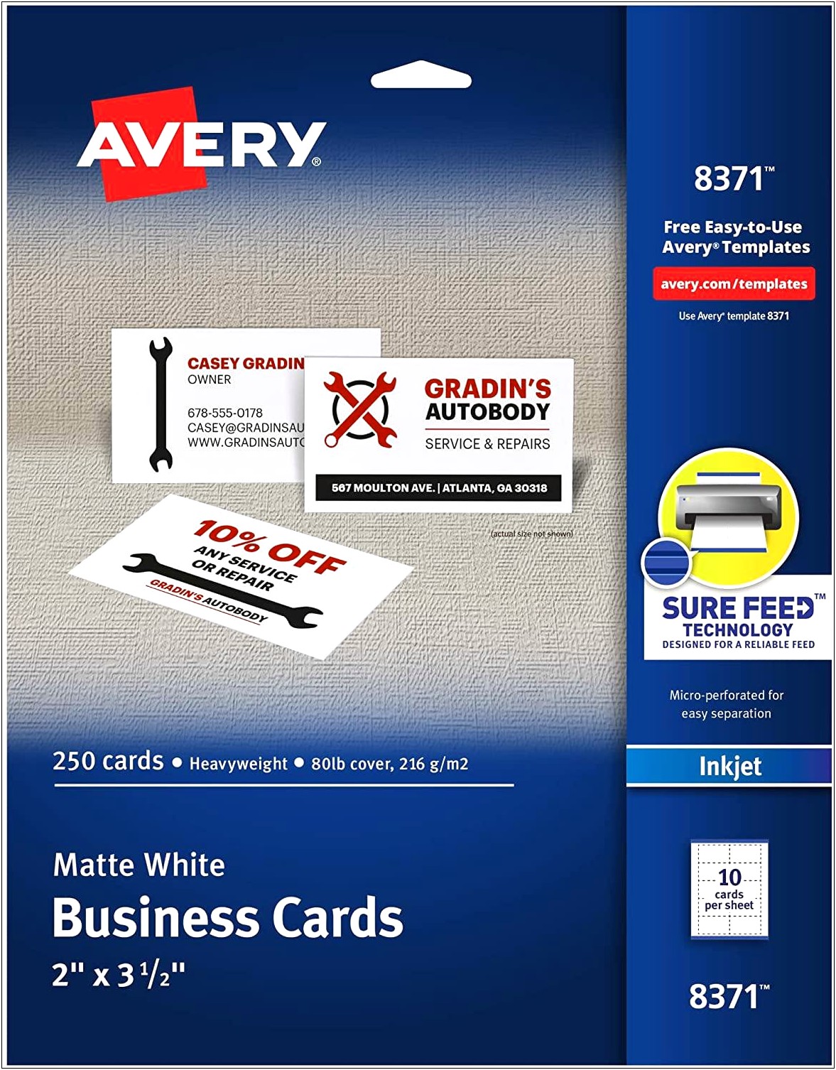 Avery Label Template For Business Cards