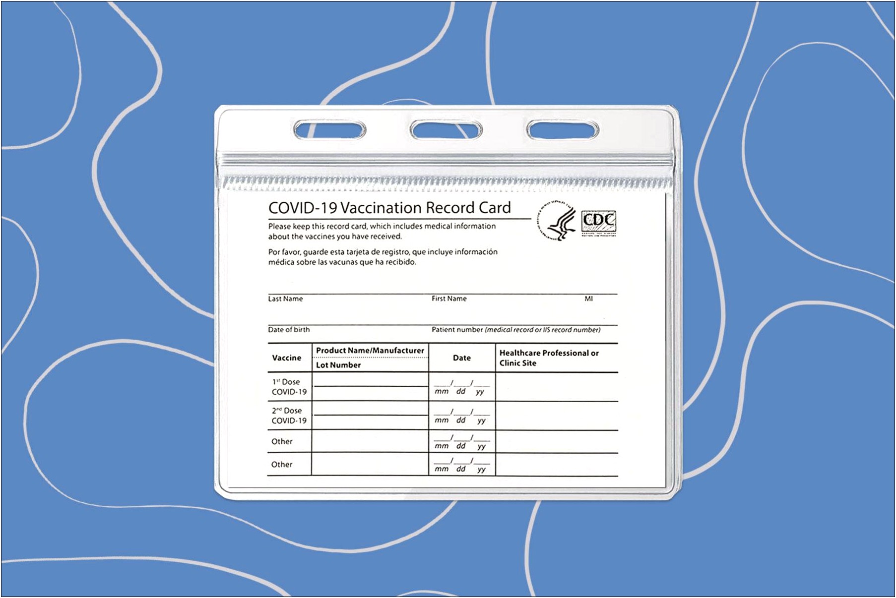 Az Portable Dog Vaccination Card Template