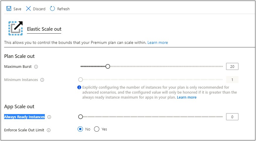 Azure Functions Premium Plan Arm Template