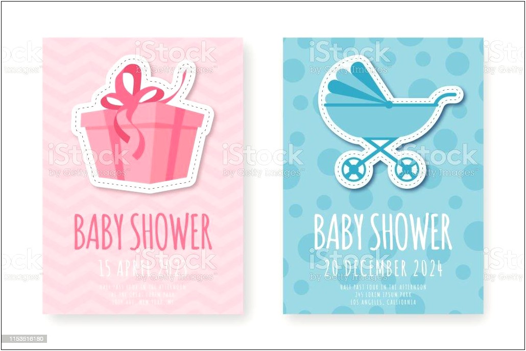 Baby Boy Shower Gift Card Template