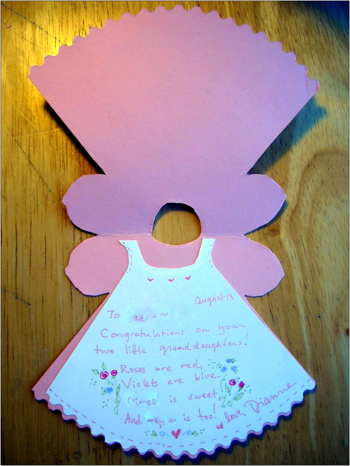 Baby Dress Template For Card Making