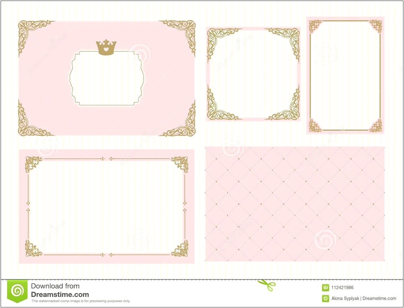 Baby Girl Birthday Invitation Card Template