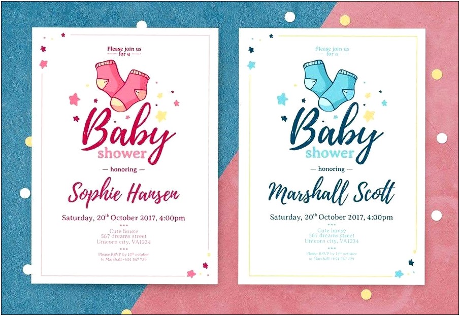 Baby Shower Invitation Card Design Templates