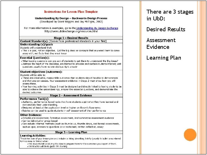 Backward Design Unit Plan Template Pdf