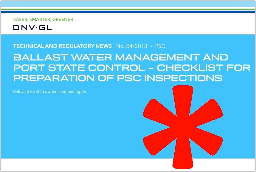 Ballast Water Management Plan Template Dnv