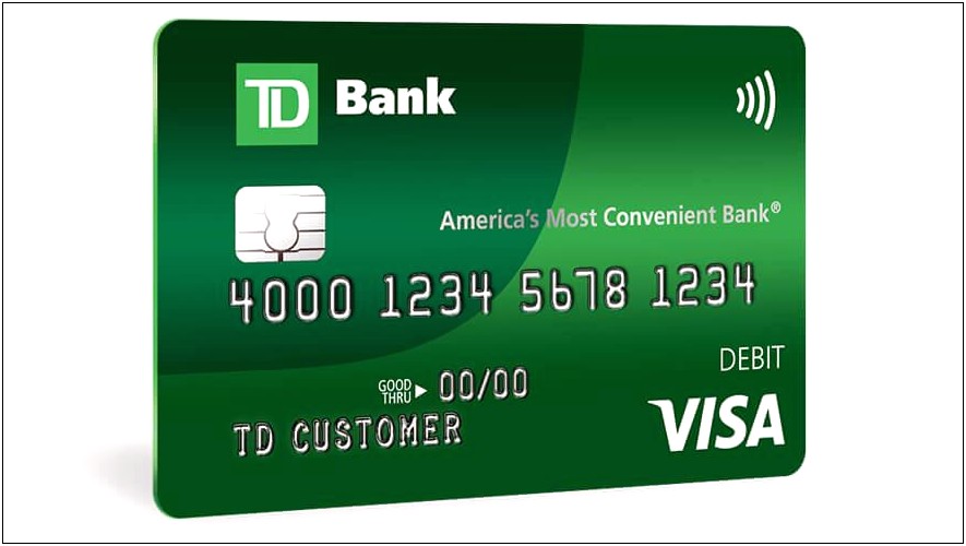 Bank Of America Debit Card Template