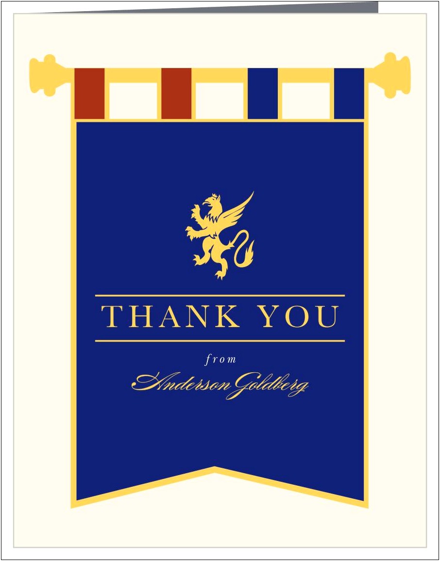 Bar Mitzvah Thank You Card Template