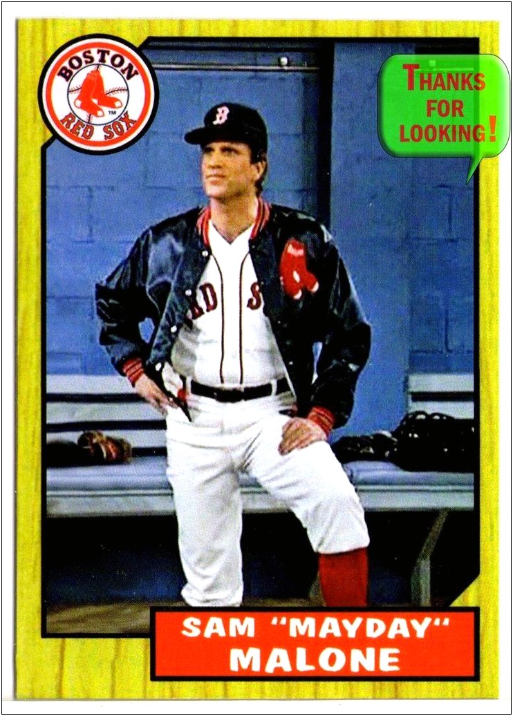 Baseball Player Card Templates For Red Sox