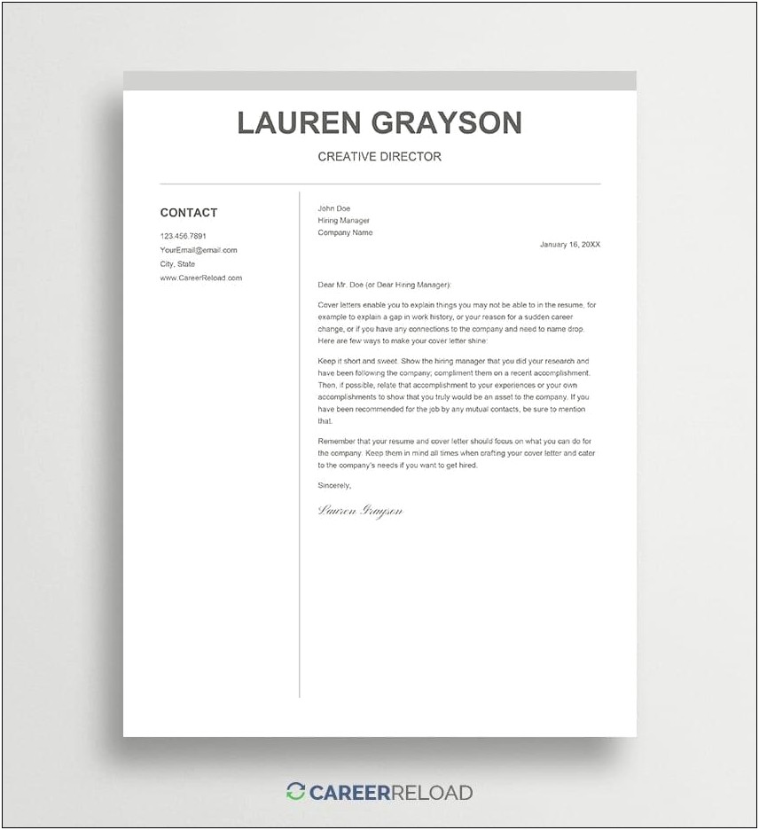 Basic Cover Letter Template Google Drive