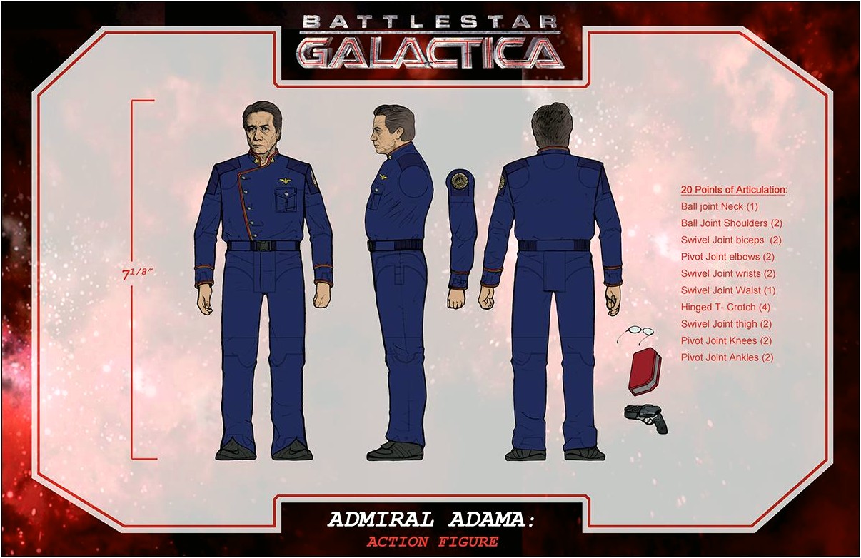 Battlestar Galactica Action Figure Card Template